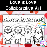 Love is Love Collaborative Art - Pride Month Coloring Project