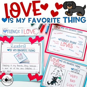 Preview of Love is My Favorite Thing Read Aloud - Valentine's Day - Reading Comprehension