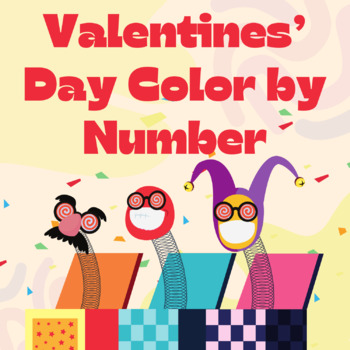 Preview of Love is in the Air: Valentine's Day Color by Number