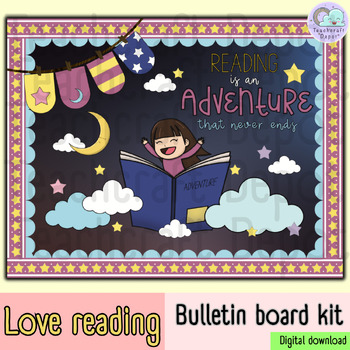 Preview of Love reading Bulletin Board kit or Door Decor