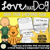 Love that Dog | Novel Study & Resource Guide | Distance Le