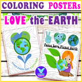 Love the Earth Coloring Posters Environment Classroom Deco