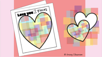 Preview of Love you 2 pieces Valentine's Day Card