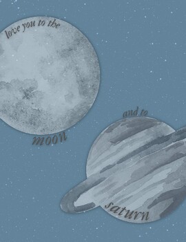 Love you to the moon and to saturn Taylor Swift poster by Addie Craighead