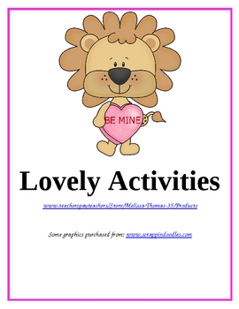 Preview of Lovely Activities