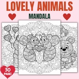Lovely Animals MANDALA Coloring Pages Sheets - Fun January