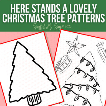 Preview of Lovely Christmas Tree Song and Pattern | December Crafts | Winter Activities