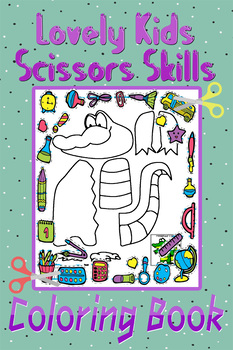 Preview of Lovely Kids Scissors Skills Coloring Book