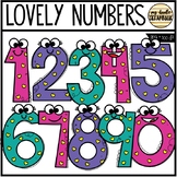 Lovely Numbers FREEBIE (Clip Art for Personal & Commercial Use)
