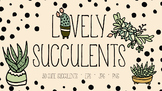 Lovely Succulents Illustration Doodles Vector Clip Art Set