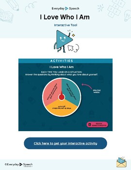 Preview of Loving Who You Are Interactive Activity