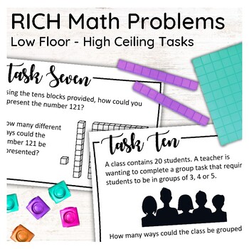 Preview of RICH Math Tasks - 10 Low Floor, High Ceiling Problems