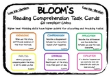 Low-Ink Version of the popular BLOOMS's Reading Task  Cards