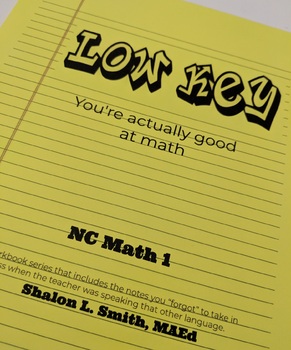 Preview of Low Key Math: NC Math 1 Interactive Workbook