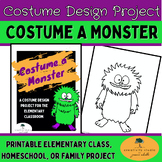 Low-Prep Elementary Halloween Creative Drawing Monster Cos