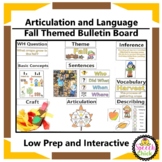 Low Prep Fall Interactive Articulation and Language Themat