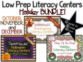 Low Prep Holiday Literacy Centers BUNDLE