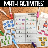 Low Prep Math Centers & Activities | Fractions | Place Val