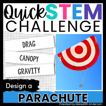Preview of STEM Activity for Force and Motion - Design a Parachute Engineering Challenge