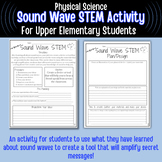 Low Prep Sound Wave STEM Challenge Activity: Create a Soun