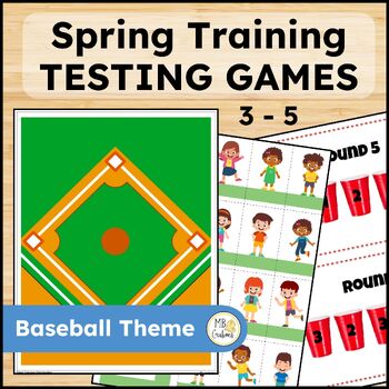 Preview of Low-Prep Test Review Games for Any Content Area - Spring Training Baseball Theme