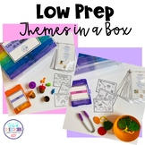 Low Prep Themes in a Box for Speech Therapy