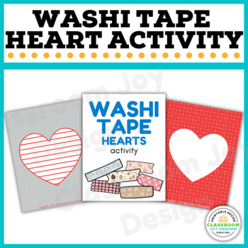 Washi Tape Heart Craft