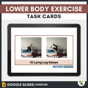 Preview of Lower Body Exercise Cards - Google Slides