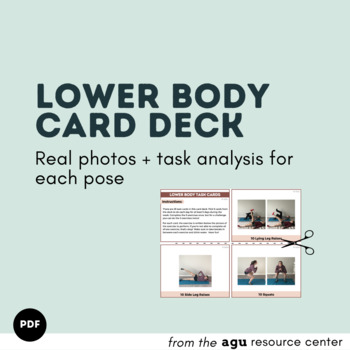 Preview of Lower Body Exercise Task Cards