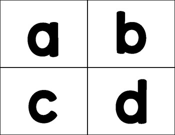 Preview of Lower Case Abc Flash Cards