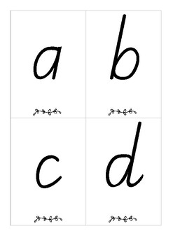 Lower Case Alphabet Flash Cards by Miss Shennae | TpT