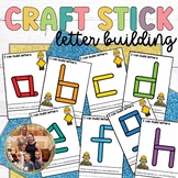Lower Case Alphabet Letter Building with Craft Sticks