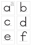 Lower Case Letter Flash Cards WITH alternate fonts