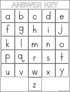 LL244 Happy Lower Case Alphabet