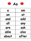 Word Wall A-Z for Lower Elementary