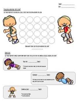 Preview of Lower Elementary Fitness Sheet