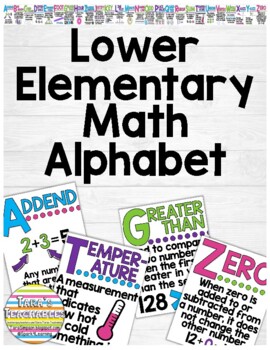 Preview of Lower Elementary Math Alphabet