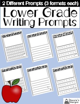 Lower Grade Writing Prompts Volume 2 by Kenzie's Designs | TPT