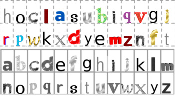 Preview of Lower case letter match up letter tiles Jamboard - Distance learning-Interactive