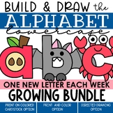 Lowercase Alphabet Crafts & Directed Drawings Bundle