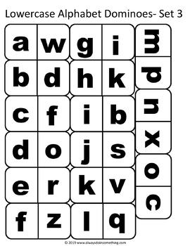 Lowercase Alphabet Dominoes by Always Doin Something | TPT