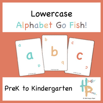 lowercase alphabet go fish by hungry paper teachers pay teachers