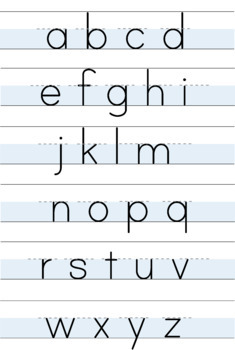 Preview of Lowercase Alphabet Handwriting Poster- Magnolia Style