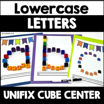 Preview of Lowercase Alphabet Letters With Unifix Cubes