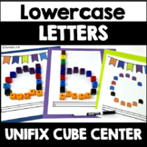 Lowercase Alphabet Letters With Unifix Cubes