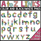 Lowercase Alphabet Link Clipart | Chain Link Clipart | Low