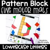 Lowercase Alphabet Pattern Block Fine Motor Mats