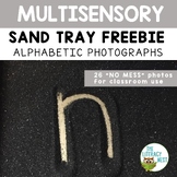 Lowercase Alphabet Sand Tray Photos FREEBIE