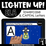 Lowercase & Capital Letter Match Digital Activities for Easel