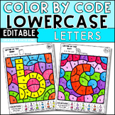 Lowercase Color By Letter Recognition - Morning Work - Alp